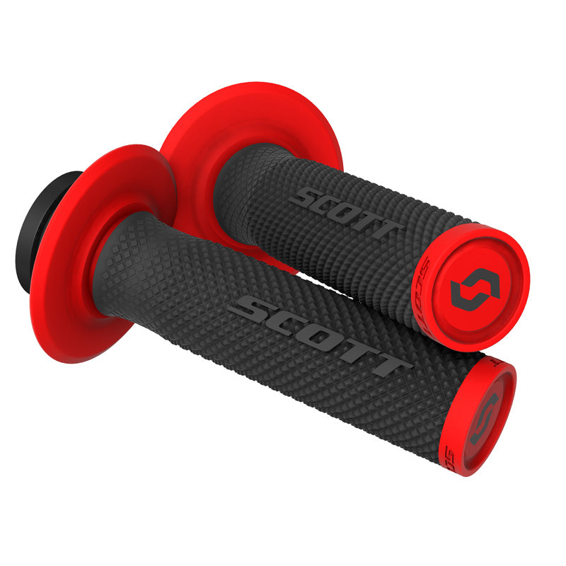 SCOTT XGRIPS SX II LOCK-ON + CAM SET BLACK/RED 292452-1042