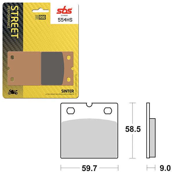 SBS PERFORMANCE HS SINTER BRAKE PAD  6250554100