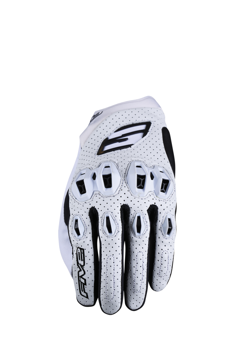 FIVE STUNT EVO 2 LEATHER VENTED WHITE 2XL