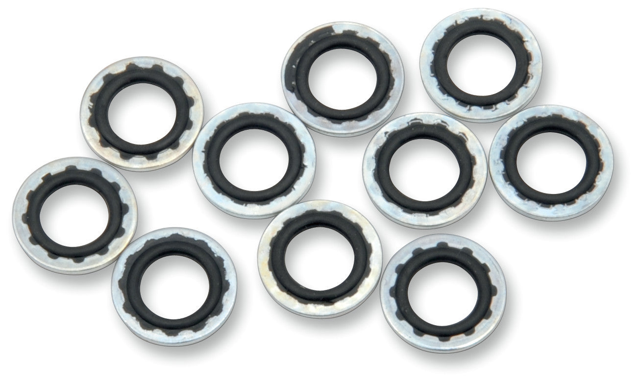 DRAG SPECIALTIES 12MM BANDJO WASHERS 10PK DS-097015