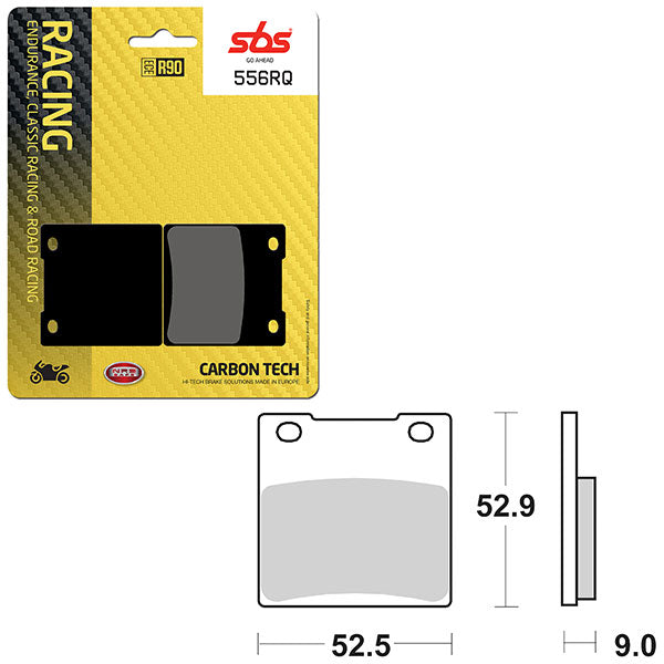SBS ROAD RACING & TRACKDAYS CARBON TECH BRAKE PAD  6210556100