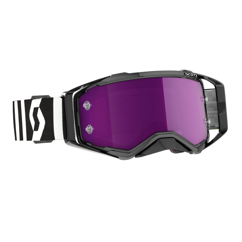 SCOTT XGOGGLE PROSPECT RACING BLK/WHITE PURPL CHROM WORK 272821-7432281