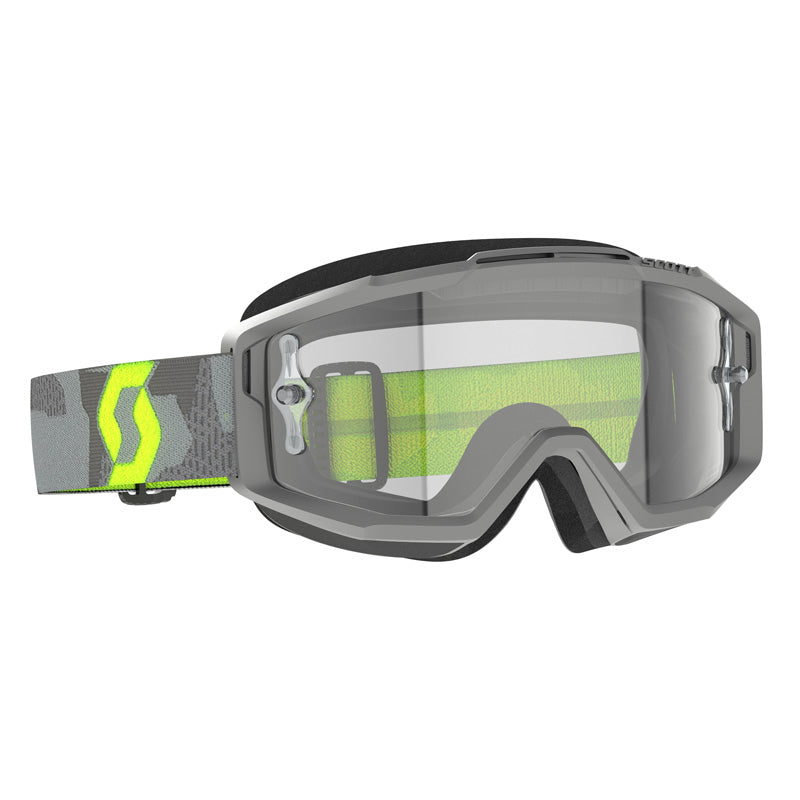 SCOTT XGOGGL SPLIT OTG LIGHT GREY/NEON YELLOW CLEAR WORK 285537-7697113