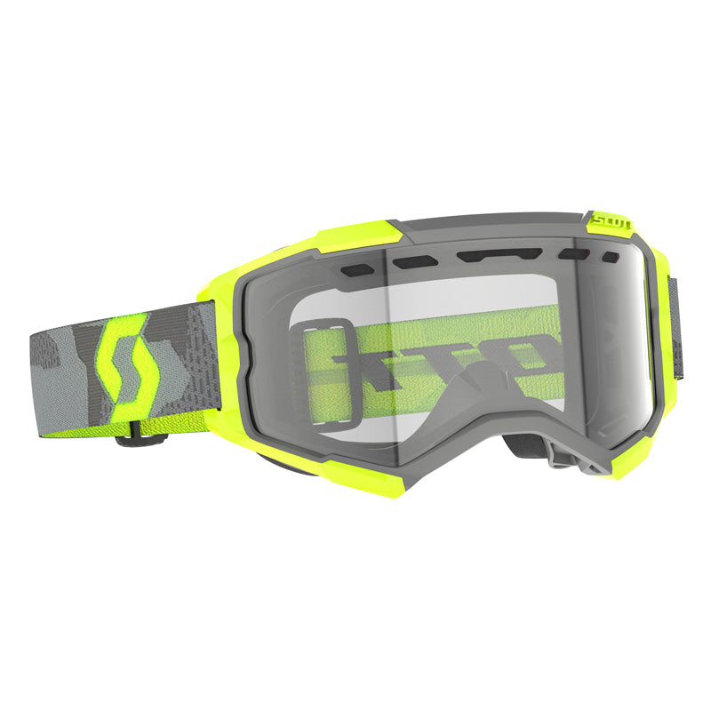 SCOTT XGOGGLE FURY ENDURO LIGHT GREY/NEON YELLOW CLEAR 403265-7697043
