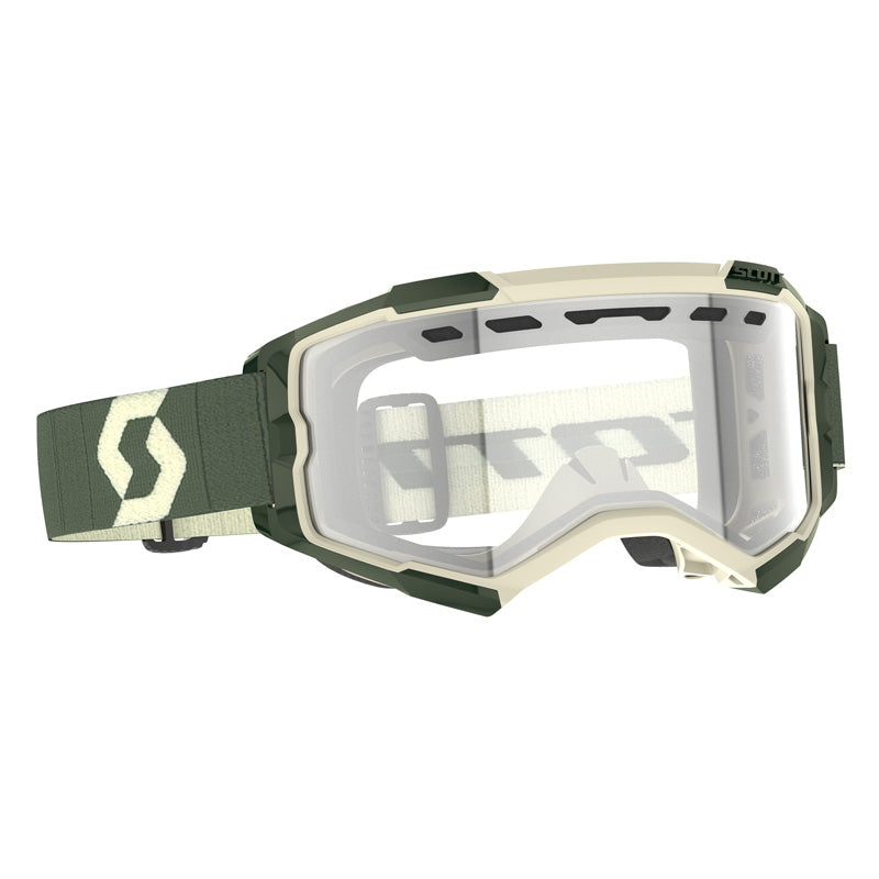 SCOTT XFURY ENDURO GOGGLES KHAKI GREEN - CLEAR 403265-6312113