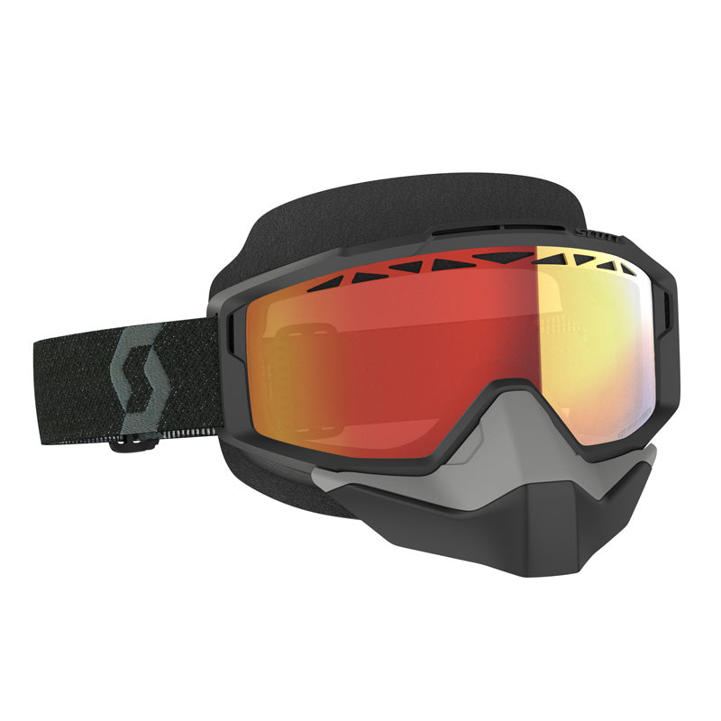 SCOTT XGOGGLE SPLIT OTG SNOW BLACK LS RED CHROME 285542-0001341