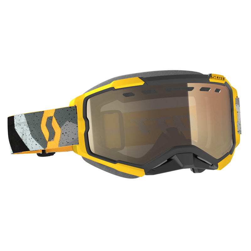 SCOTT GOGGLE FURY SNOW CAMO GREY/YELLOW LS BRONZE CHROM 278604-7429245