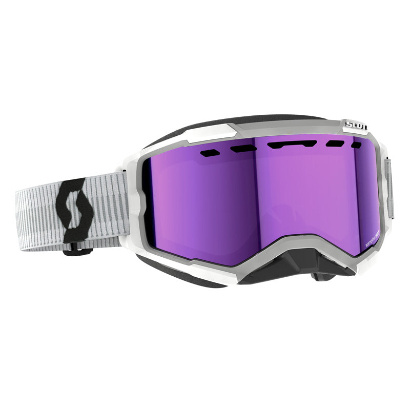 SCOTT GOGGLE FURY SNOW WHITE ENHANCER PURPLE CHROM 278605-0002316