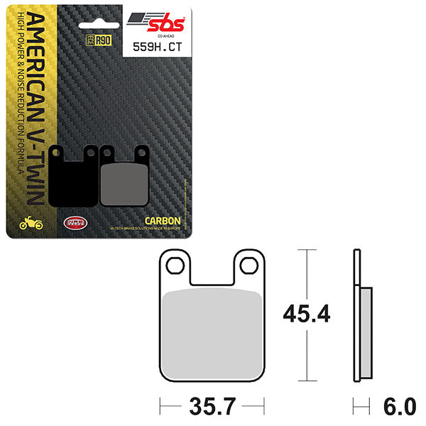 SBS HIGH POWER & NOISE REDUCTION CARBON BRAKE PAD  6510559100