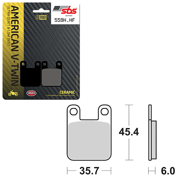 SBS HIGH POWER & NOISE REDUCTION CERAMIC BRAKE PAD  6490559100