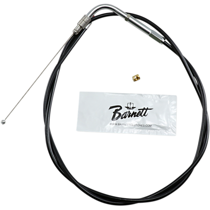 BARNETT 02-07 FLHT/X/R BLK THROTTLE CABLE 101-30-30018