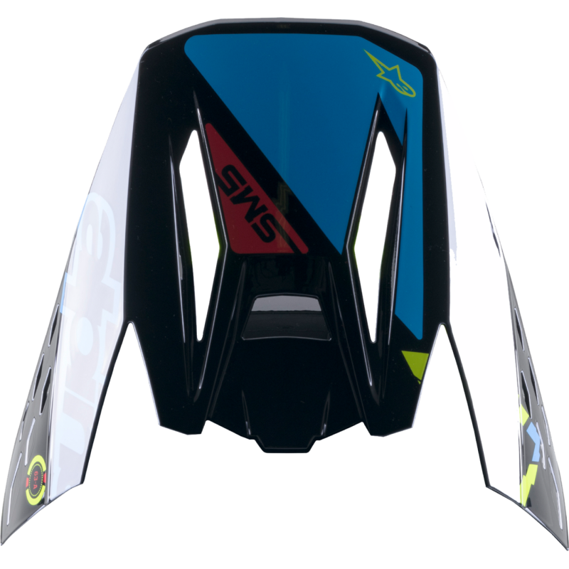ALPINESTARS VISOR M5 ACTION BK/BL/YL 8986022-1757
