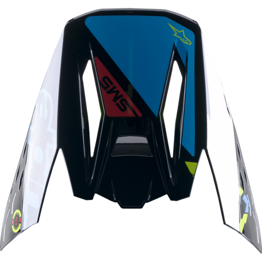 ALPINESTARS VISOR M5 ACTION BK/BL/YL 8986022-1757