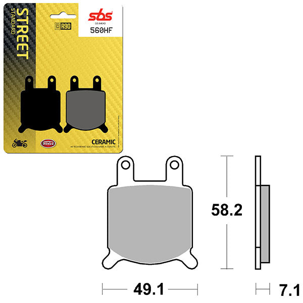SBS ATV/UTV CERAMIC BRAKE PAD  6190560100