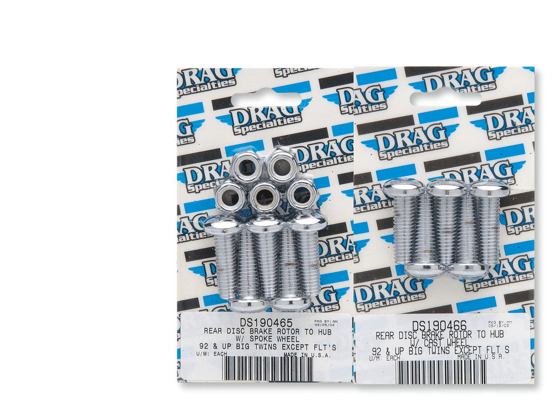 DRAG SPECIALTIES 92-09ROTOR TO HUB REAR SPOKE CY-CHROME MK306