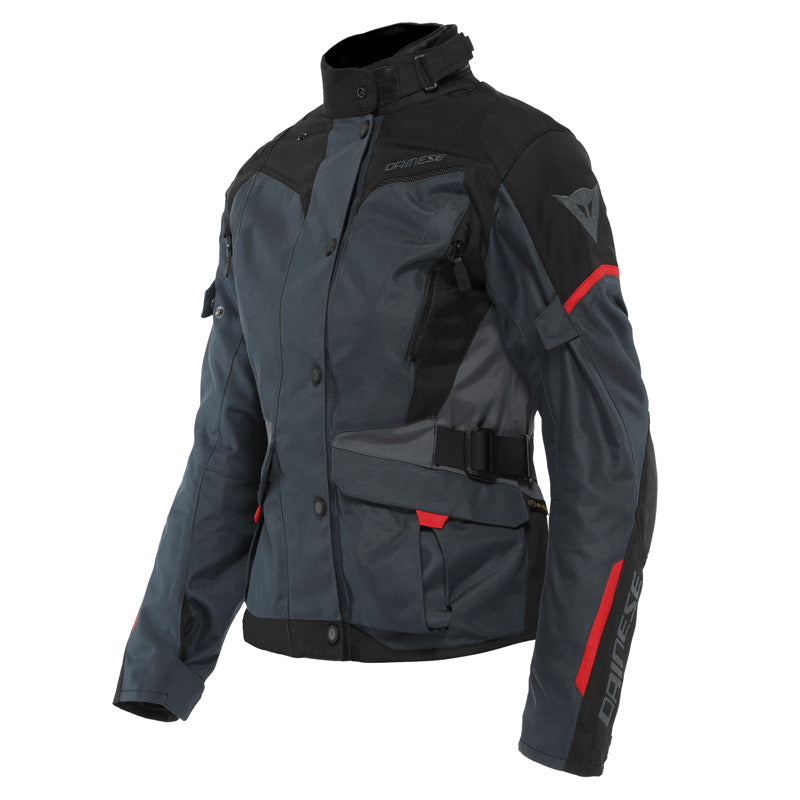 DAINESE TEMPEST 3 D-DRY LADY JKT EBONY/BLACK/RED 50 2654642-80E-50