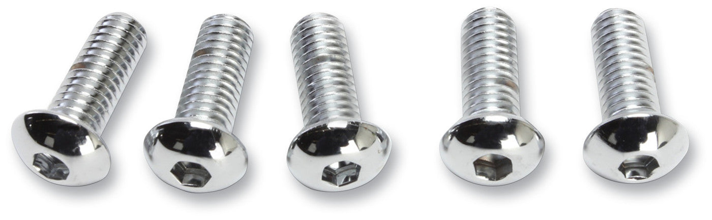DRAG SPECIALTIES 5/16-18*1/2 BUTTON HD SCREW(10)CY-CHROME MPB415