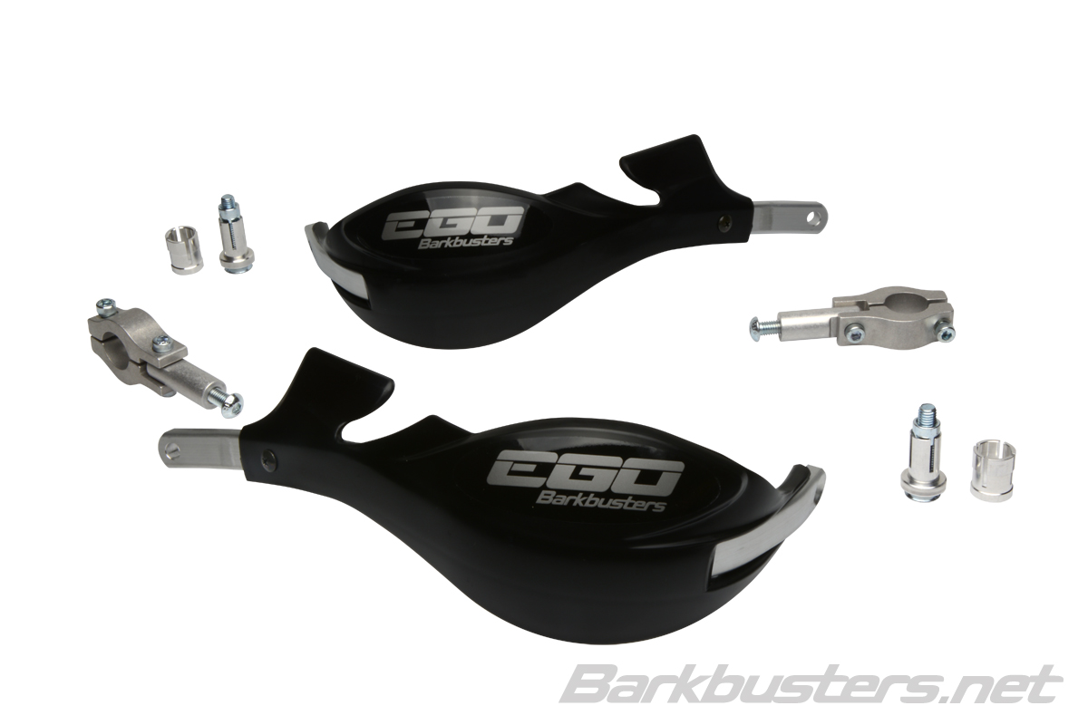 BARKBUSTERS EGO HGUARD E1 BLACK STRAIGHT 7/8 (22MM) EGO-001-00-BK