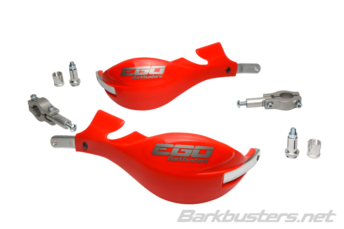 BARKBUSTERS EGO HGUARD E1 RED STRAIGHT 7/8 (22MM) EGO-001-00-RD