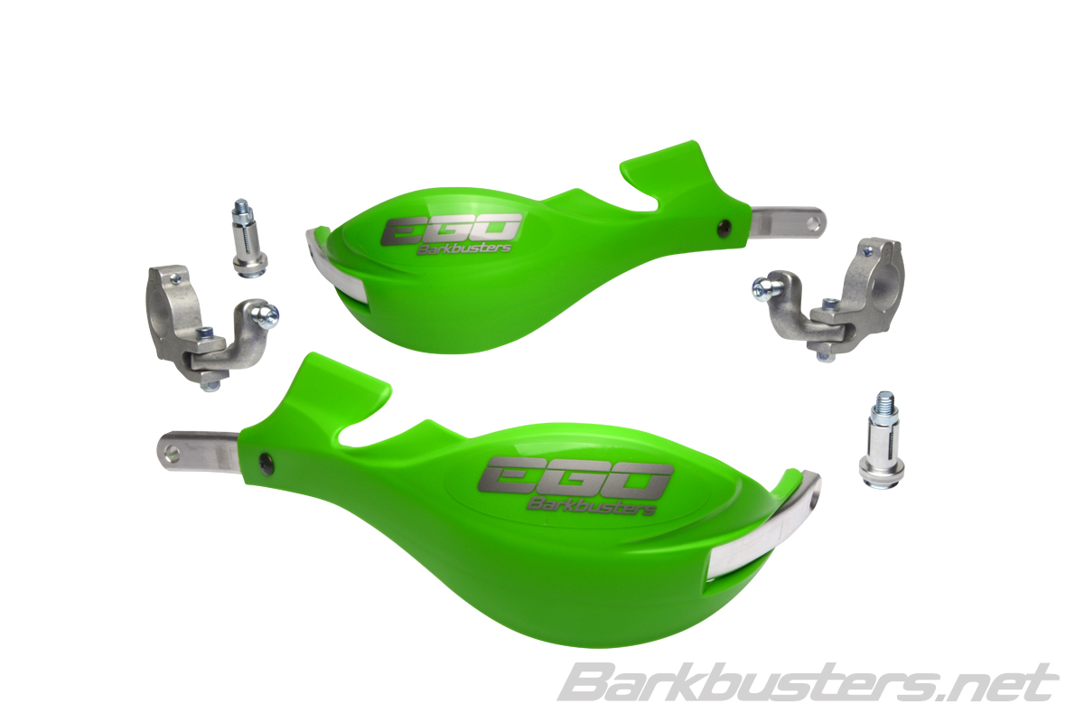 BARKBUSTERS EGO HGUARD E5 GREEN TAPERED BAR EGO-005-02-GR