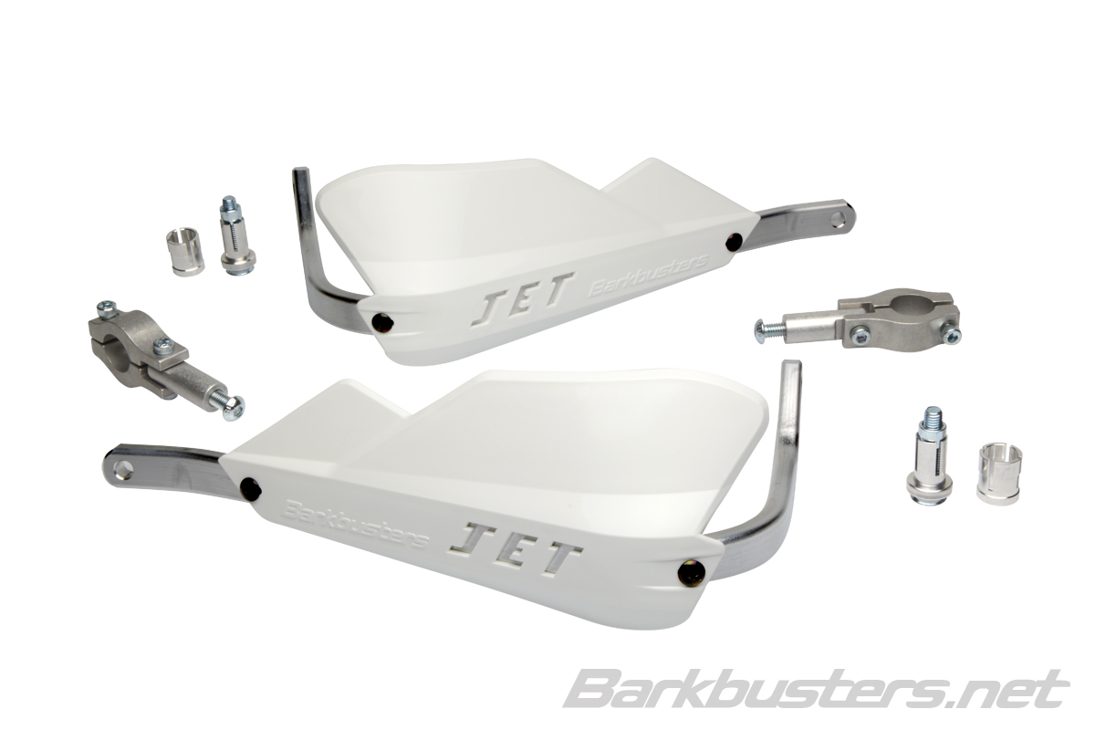 BARKBUSTERS JET HGUARD J1 WHITE STRAIGHT 7/8 (22MM) JET-001-00-WH