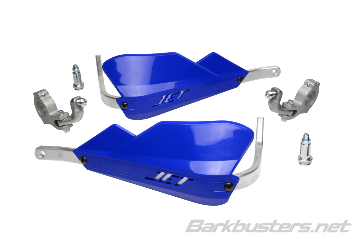 BARKBUSTERS JET HGUARD J2 BLUE TAPERED BAR JET-002-02-BU