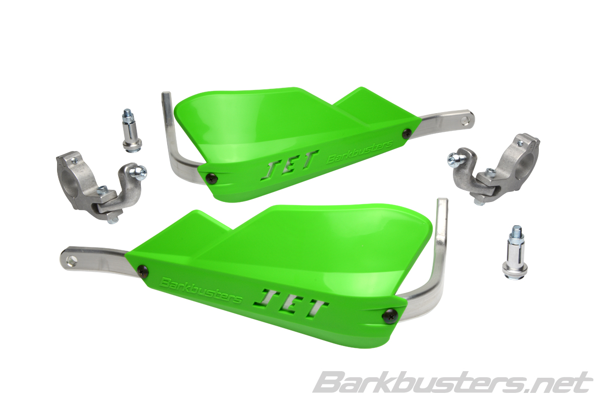 BARKBUSTERS JET HGUARD J2 GREEN TAPERED BAR JET-002-02-GR