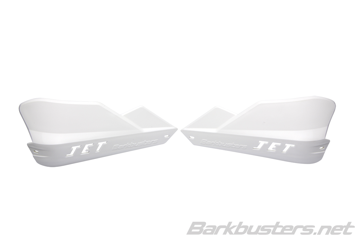 BARKBUSTERS JET PLASTIC GUARDS ONLY. WHITE JET-003-00-WH