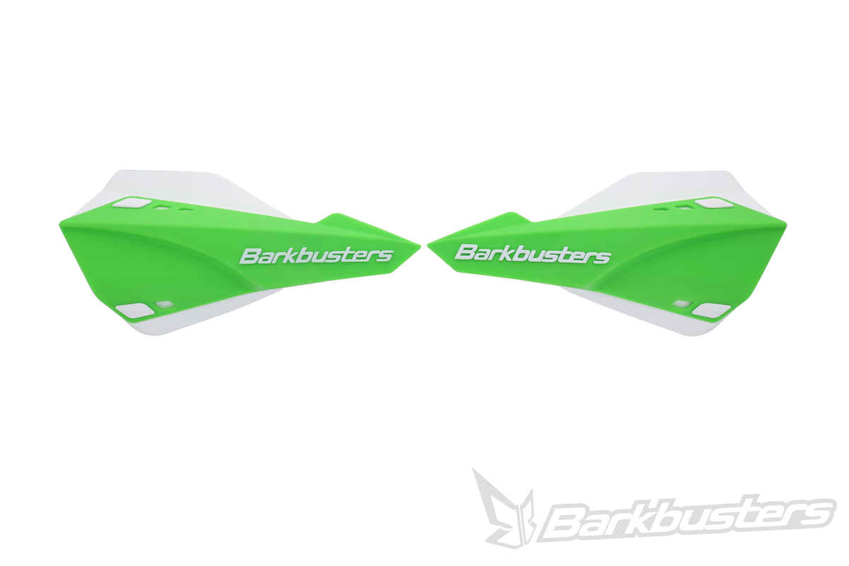BARKBUSTERS SABRE HGUARD GREEN W/WHITE DEFLECTOR SAB-1GR-02-WH