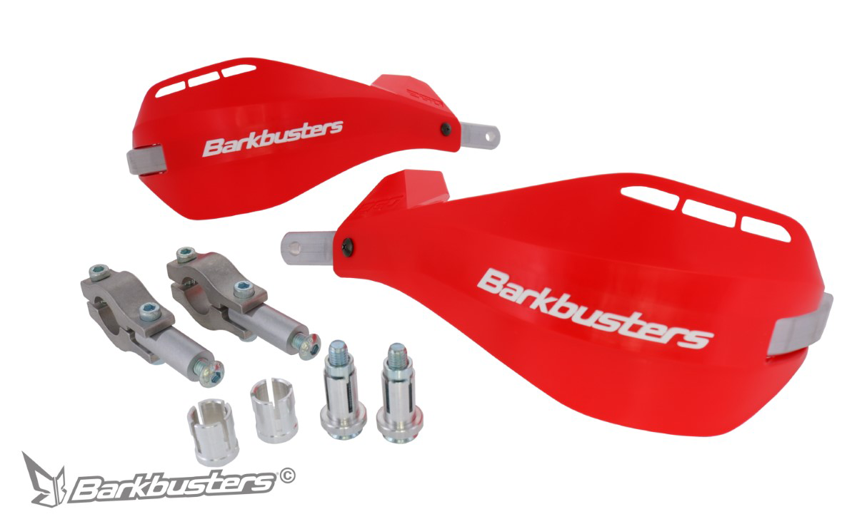 BARKBUSTERS EGO HGUARD WITH MULTI FIT CLAMPS RED EGO-205-00-RD