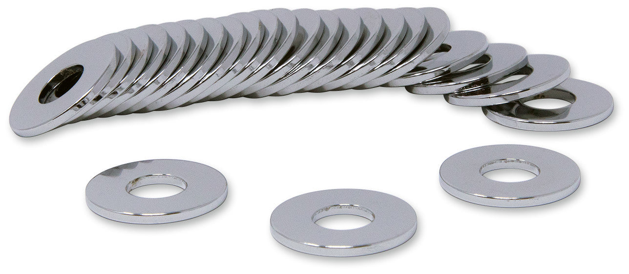 DRAG SPECIALTIES 1/4" I.D. FLAT WASHERS 3/4" O.D. (25 BAG) MPB594