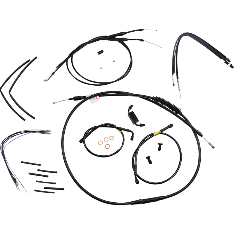 BURLY BRAND HANDLEBAR CABLE AND BRAKE LINE KIT - 12" WIDE GLIDE GORILLA B30-1214