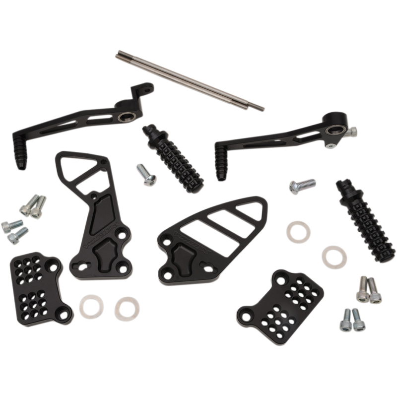 VORTEX GSXR600/750/1000 REAR SETS BLACK VORTEX RS503K