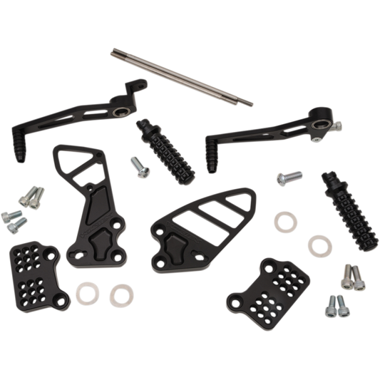 VORTEX GSXR600/750/1000 REAR SETS BLACK VORTEX RS503K