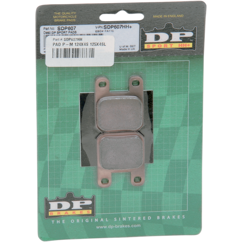 DP BRAKES SDP607HH SPORT HH COMPOUND BRAKE PAD SET SDP607HH