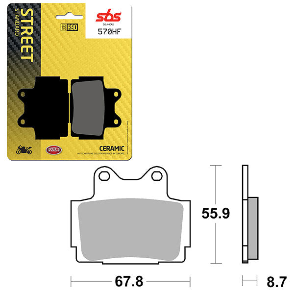 SBS ATV/UTV CERAMIC BRAKE PAD  6190570100