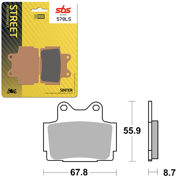 SBS PERFORMANCE LS SINTER BRAKE PAD  6260570100