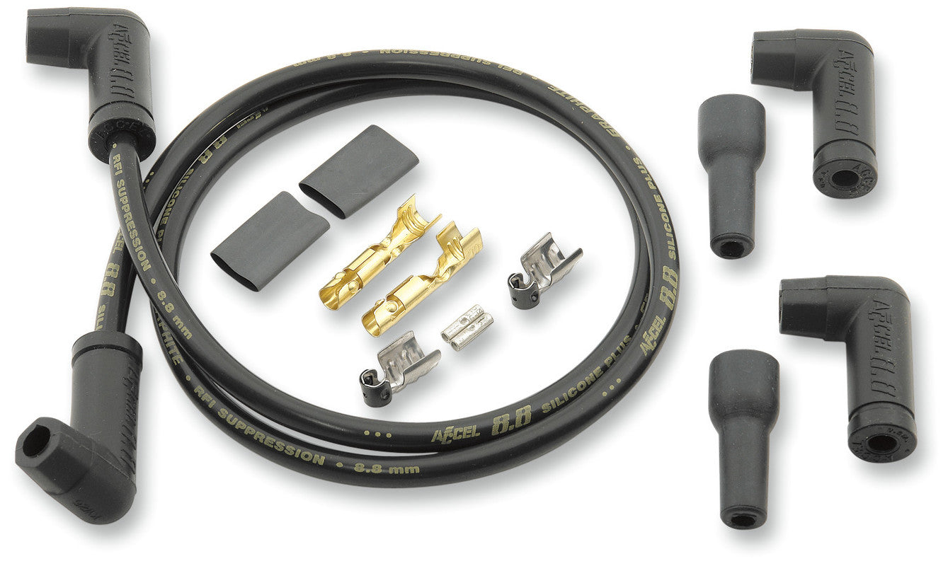 ACCEL 8.8 UNIVERSAL BLACK WIRE SET (2 PLUG) 173083K