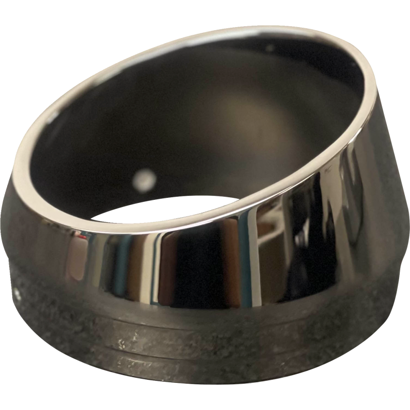 BASSANI XHAUST END CAP SLASH CUT BK CHR BESMS2MC