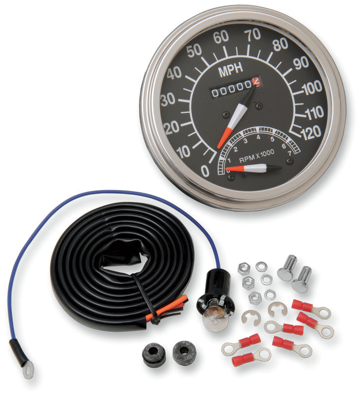 DRAG SPECIALTIES 2:1 SPEEDO 68-84 FACE W/ TACH DS-243870