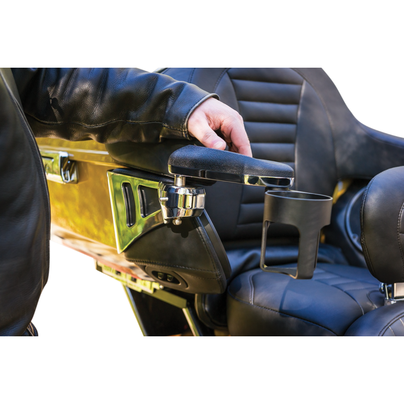 KURYAKYN PASSENGER ARMRESTS F/14-19 FLHT/TRIKE CHR PN 8955 KUR8955