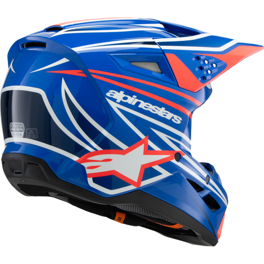 ALPINESTARS HELMET SM3 YTH WURX BL/R/W/B S ECE06 8302125-7312-YS