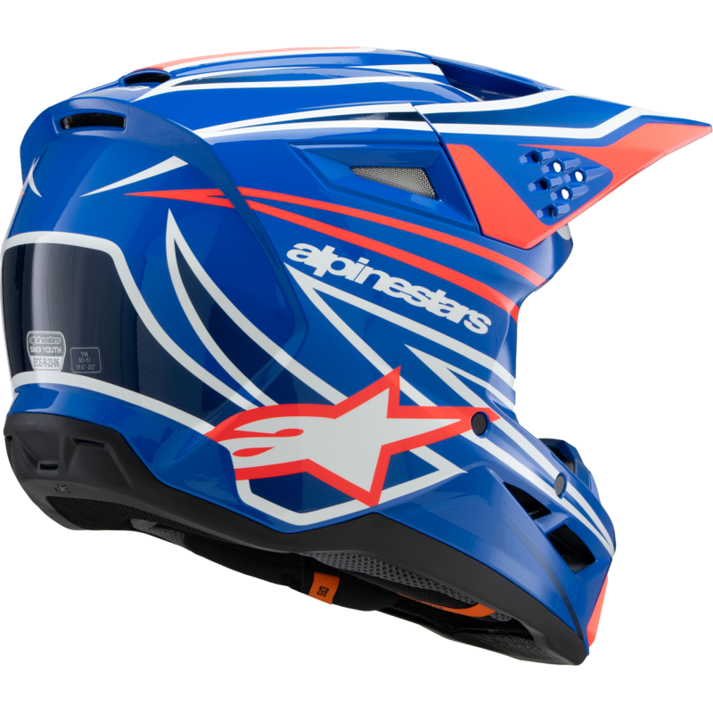 ALPINESTARS HELMET SM3 YTH WURX BL/R/W/B M ECE06 8302125-7312-YM