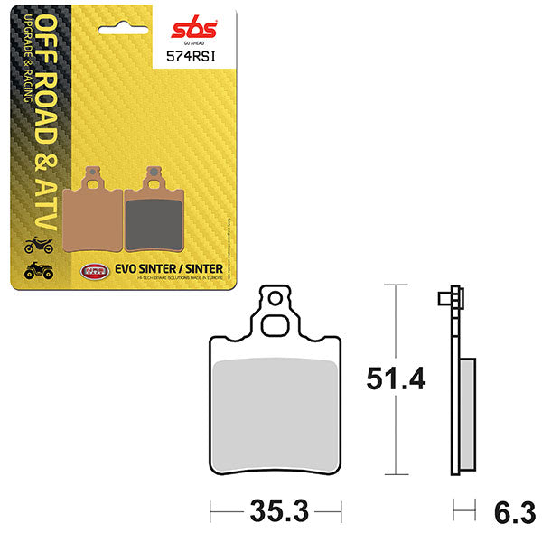 SBS EVO SINTER BRAKE PAD  6280574100