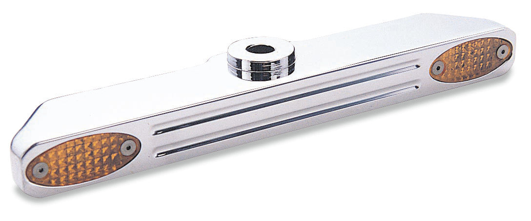 PRO-ONE PERF.MFG. TURN SIGNAL BAR WIDE GLIDE B/MILL CHR 401720