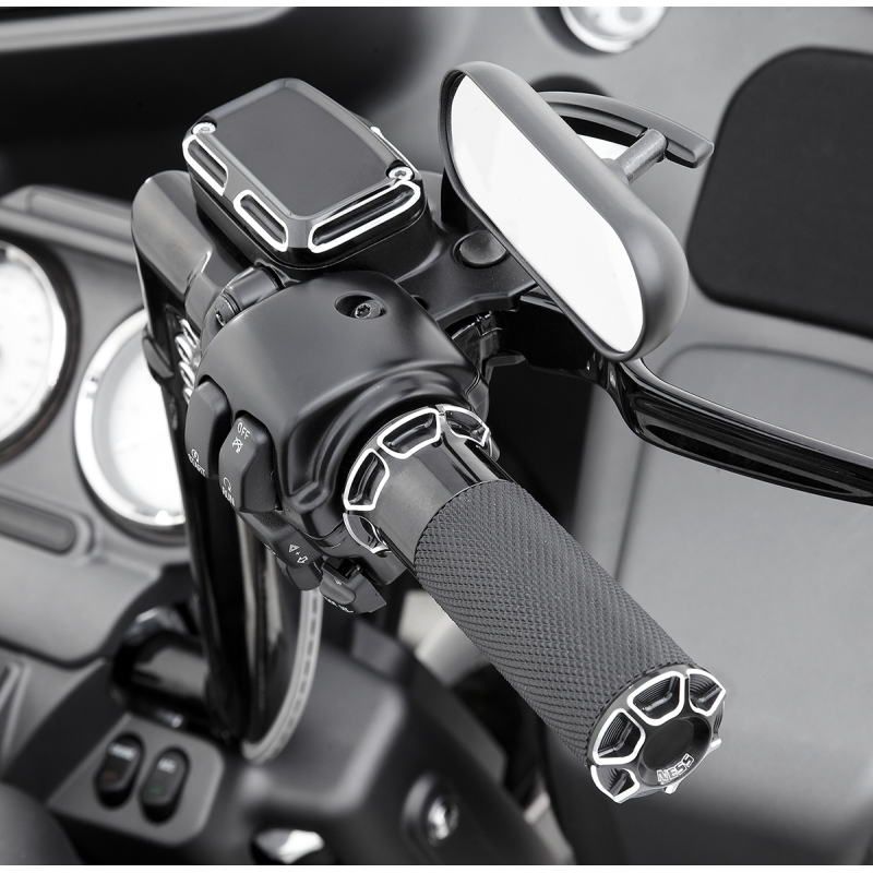 ARLEN NESS BEVELED FUSION GRIPS FBW BLACK 07-329