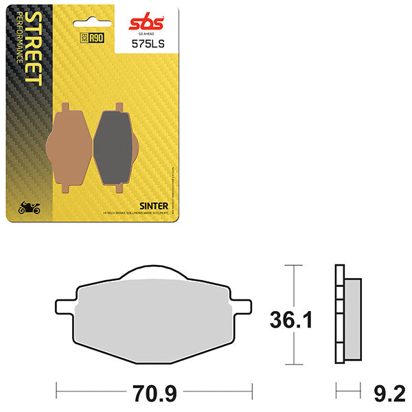 SBS PERFORMANCE LS SINTER BRAKE PAD  6260575100