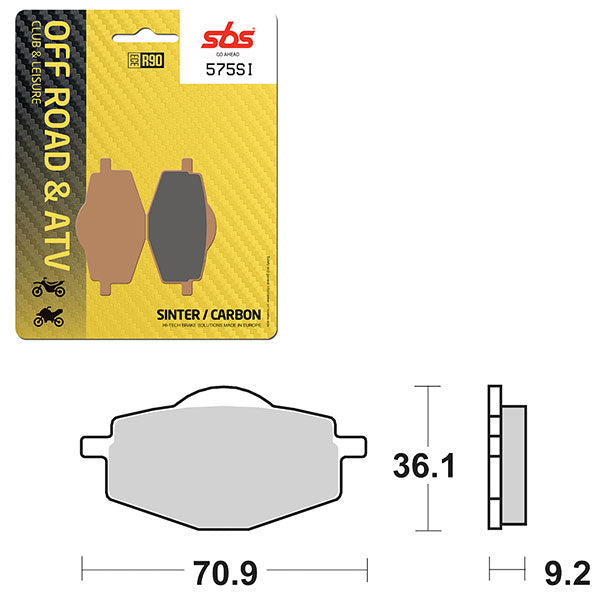 SBS ATV/UTV SINTER BRAKE PAD  6240575100