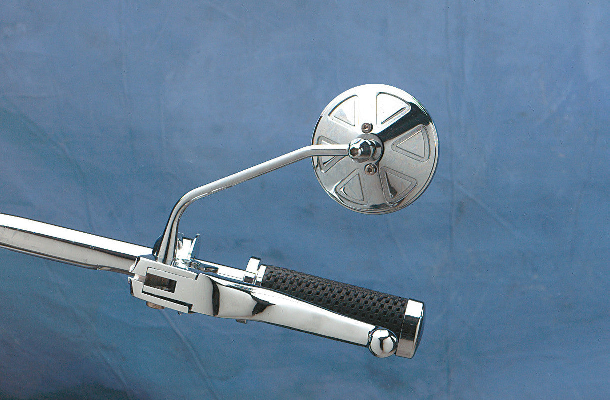 DRAG SPECIALTIES ROUND MIRROR W/THIN STEM (EA) DRAG DS-302154