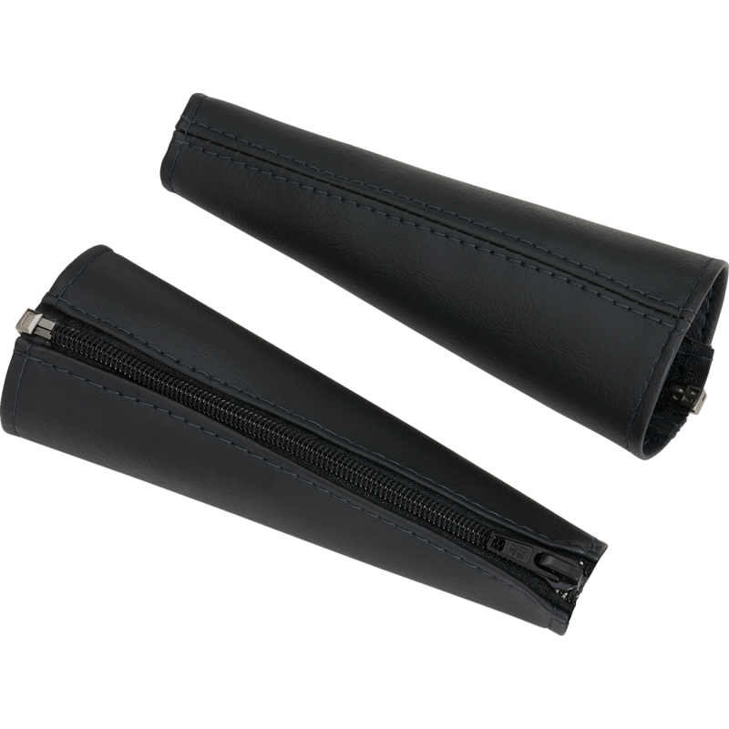 SHOW CHROME SEAT BELT COVERS BLACK H44-5BK